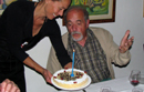 Eva with my birthday cake